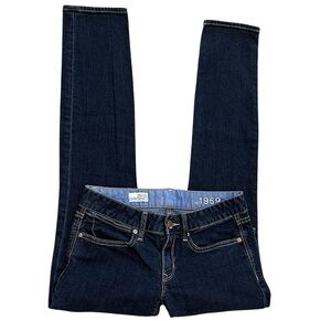 Gap 1969 Jeans Always Skinny Jeans Dark Wash Denim Women’s Sz 26/2R GAP